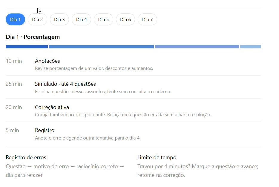 Exemplo - Plano de estudos criado com o ChatGPT. (Foto: Divulgação)